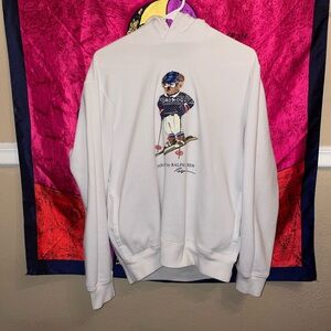 Polo by Ralph Lauren White Sweater with Bear Design